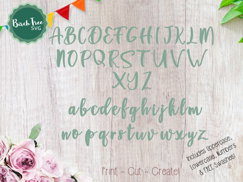 It Lettering Format Svg Cutting File SVG Alphabet, Script SVG Fonts Cutfile, Hand Lettered ...
