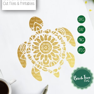 Schildkröte Mandala Svg Cut File, Schildkröte Svg, Schildkröte Zentangle SVG, Schildkröte Die Cut, Schildkröte Schablone Svg für Cricut Silhouette png dxf jpeg svg