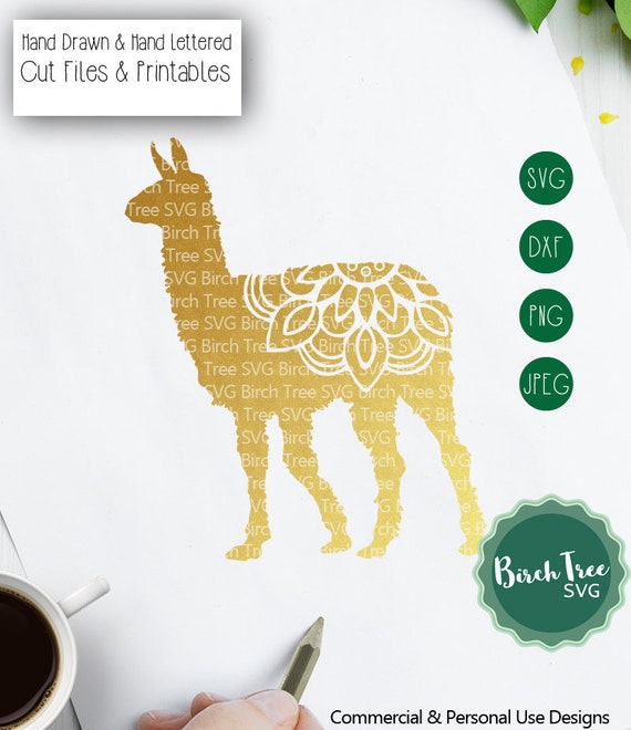 Download Llama Mandala SVG Cut File Llama SVG Llama Clipart Llama ...
