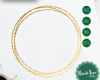 Circle Wire Frame SVG, Circle Monogram Frame SVG, Circle Frame SVG, Wedding Frame, Silhouette Cut Files, Cricut Cut Files Cut Files
