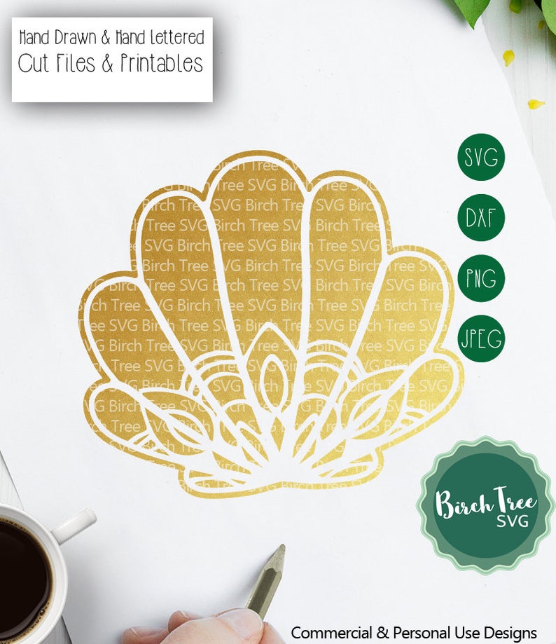 Shell Mandala SVG Cut File Seashell SVG Shell Clipart Shell - Etsy