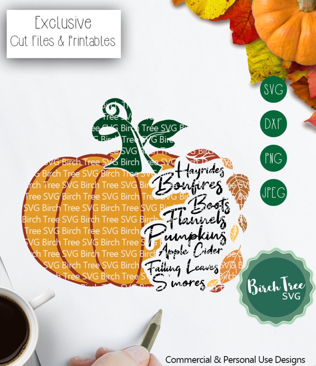 Hayrides Fall SVG Cut File, Fall Svg, Bonfires Svg, Pumpkin Svg ...