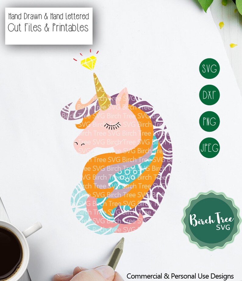 Download Unicorn Layered Mandala Svg Project - Layered SVG Cut File ...