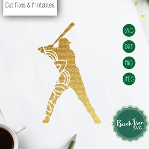 Baseball Mandala Svg Cut File, Baseball Svg, Baseball Player SVG, Baseball Decal Svg, Baseball Svg for Cricut Silhouette png dxf jpeg svg