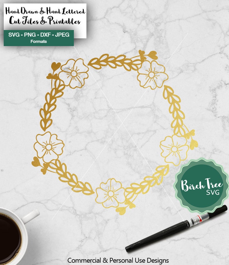 Free Free 86 Cricut Flower Wreath Svg SVG PNG EPS DXF File