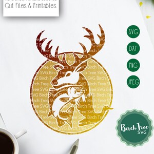 Fishing and Hunting Svg, Deer Svg, Fishing Svg, Duck Svg, Hunter Svg, Deer Hunting Svg, Deer Head Svg Cut Files, Country Svg png dxf jpeg