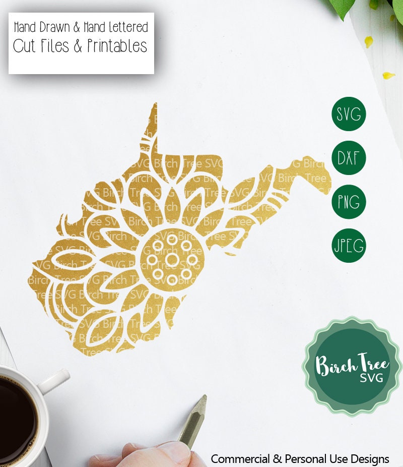 Download West Virginia Mandala SVG Cut File West Virginia SVG West | Etsy