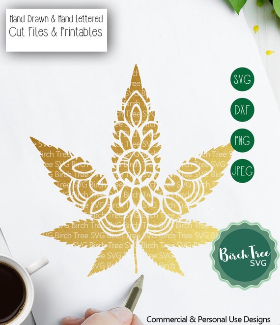 Download Cannabis Leaf Mandala Svg Cut File Cannabis Svg Marijuana Svg Etsy