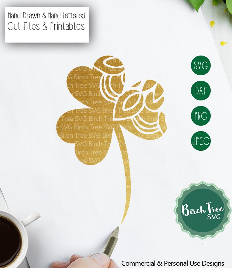 Download Cloverleaf Mandala SVG Cut File Shamrock SVG St Patricks Day | Etsy
