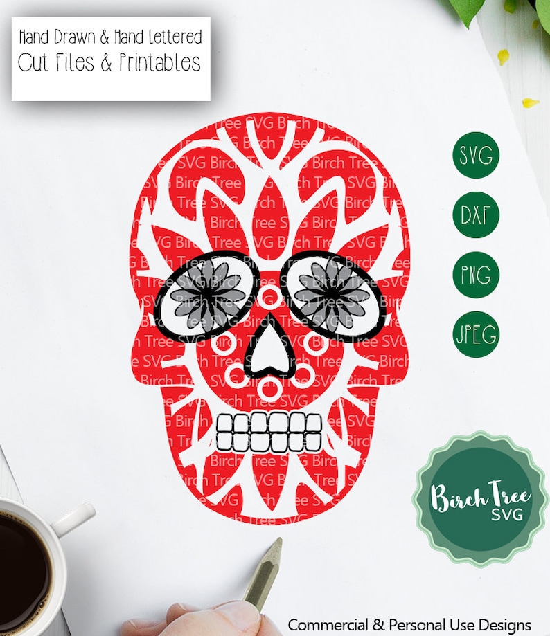 Download Sugar Skull SVG Skull Mandala Svg Cut File Skull Svg Skull | Etsy