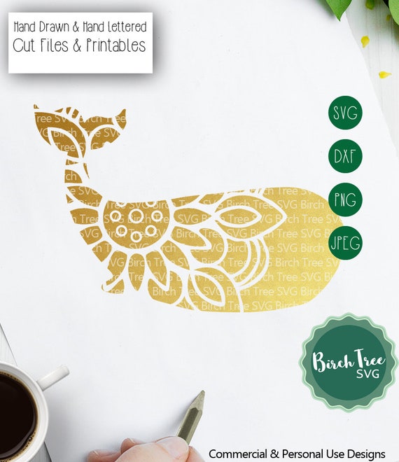 Whale Svg Mandala Svg Cut File Whale Mandala Svg Whale Etsy