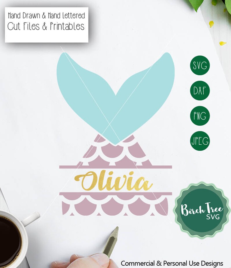 Free Free 252 Mermaid Split Monogram Svg SVG PNG EPS DXF File