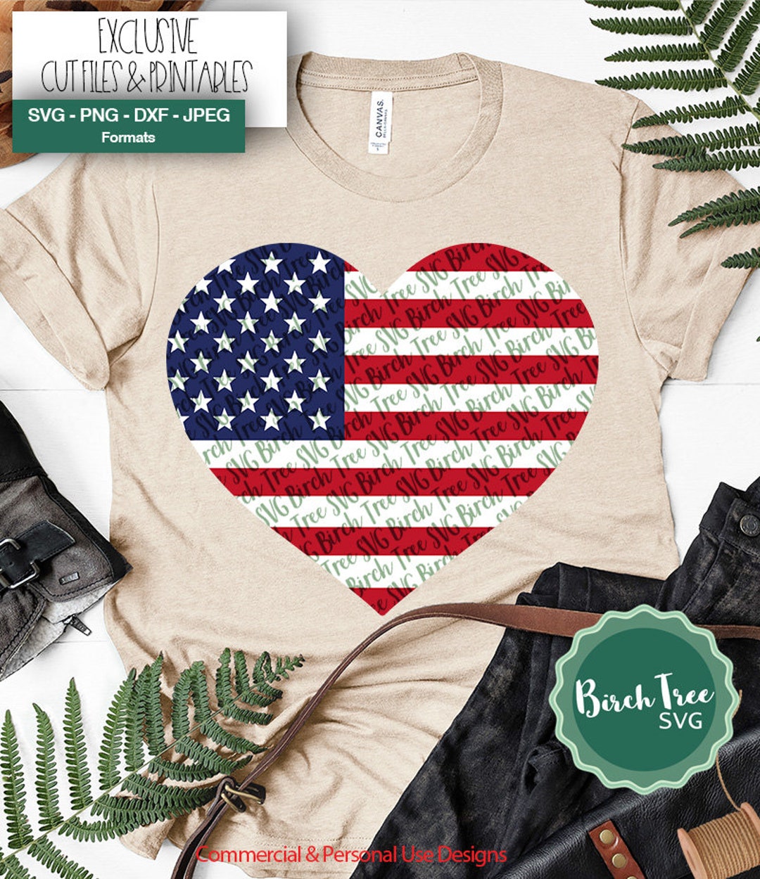 Heart American Flag SVG America SVG USA Svg Cut File - Etsy