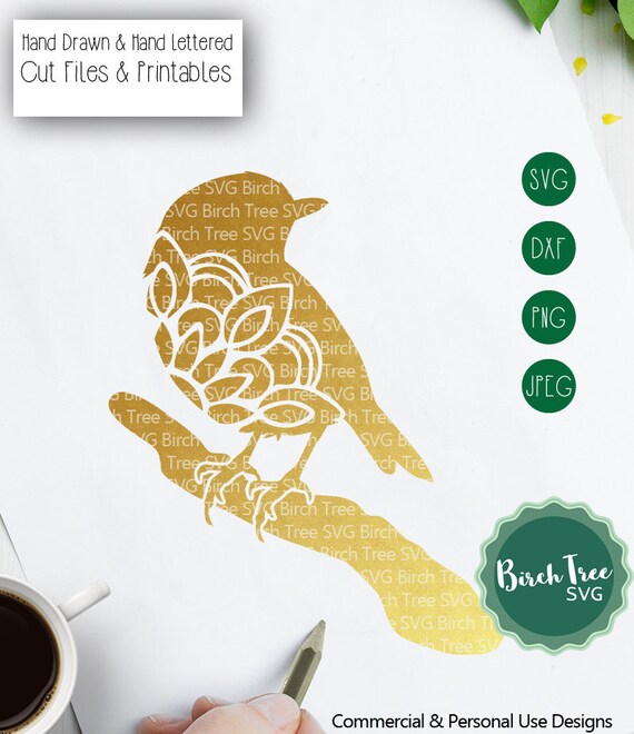 Download Bird Mandala Svg Cut File Bird Svg Bird On Branch Svg Bird Etsy PSD Mockup Templates