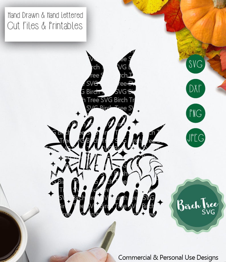 Download Chillin Like A Villain Svg Halloween Svg Fairytale Villains Etsy