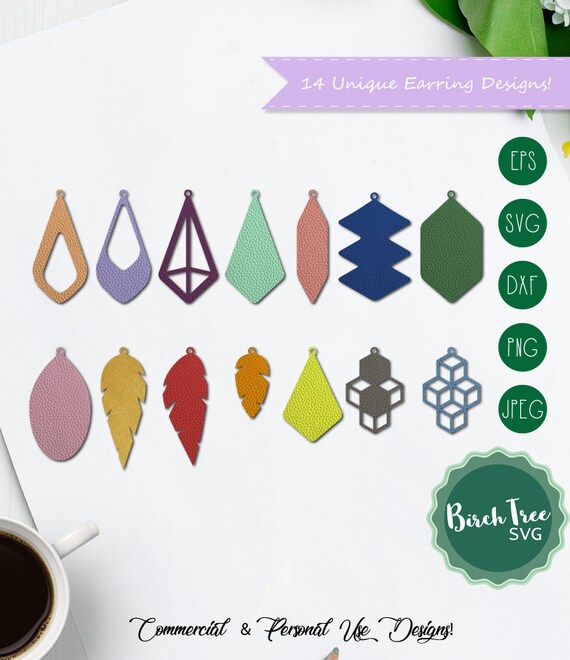Download Earrings Svg Faux Leather Earring Svg Diy Earrings Teardrop Etsy