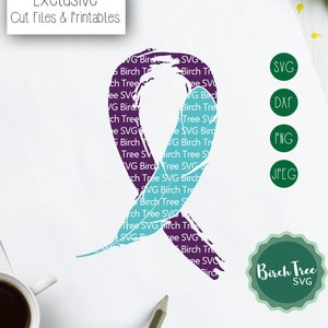 Cinta de concienciación del suicidio Svg, Pérdida de suicidio Svg, Prevención del suicidio Svg, Cinta de plumas Svg, Cricut Cortar archivos, Silueta, Svg Dxf Png Jpeg