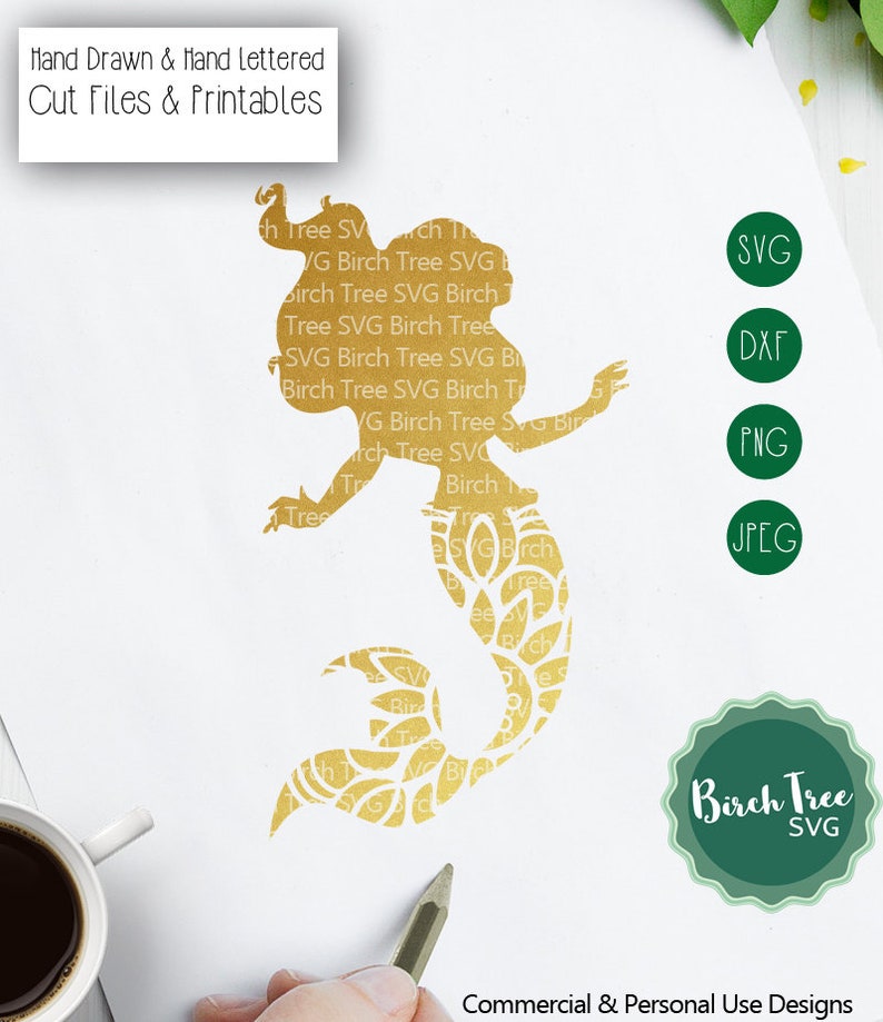 Download Mermaid Svg Mermaid Mandala SVG Cut File Mermaid Decal SVG | Etsy
