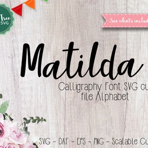 Alphabet SVG Font Cut files, Modern Calligraphy SVG, Handwritten Script Cricut font Svg, Silhouette Cameo, Digital files, Svg Dxf EPS Png