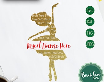 Ballerina Monogram Svg, Ballet Svg, Ballerina Svg, Ballet Shirt Monogram Svg, Ballet Split Monogram Svg, Dancer Svg Silhouette Cricut Svg