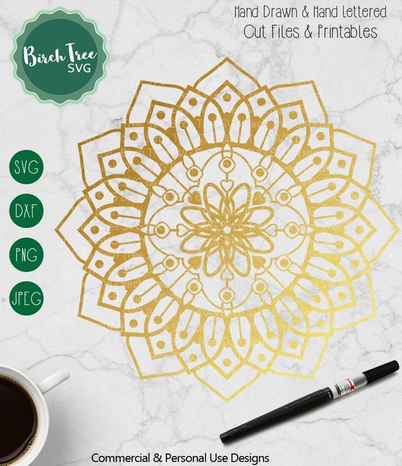 Download Mandala Svg Boho Svg Mandala Clipart Floral Decal Design Etsy PSD Mockup Templates