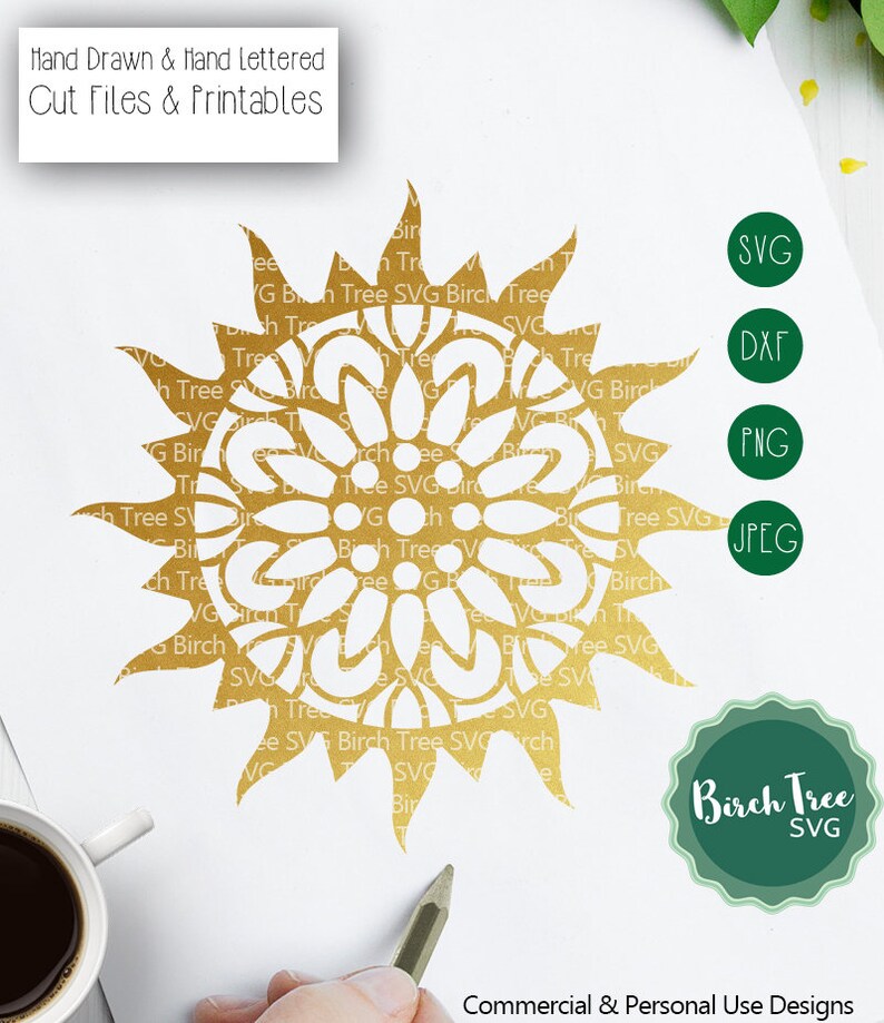 Download Sunshine Mandala SVG Cut File Sunflower SVG Sun Svg Sun | Etsy