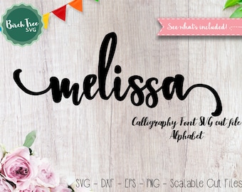 Alphabet SVG Schrift Cutfile, Moderne Kalligraphie SVG, Handgeschriebene Schrift Svg, Silhouette Cameo, Digitale Dateien, Svg Dxf EPS Png Jpeg