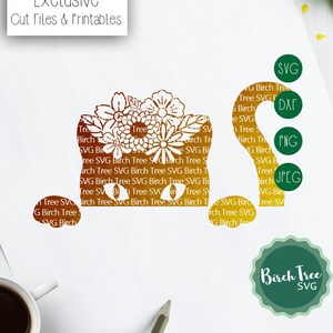 Floral Peeping Cat Svg, Cat Svg, Cat and Flowers SVG, Floral Cat Svg, Cat Lover Svg, Cat Clipart, Cat Svg for Cricut Silhouette Cut Files