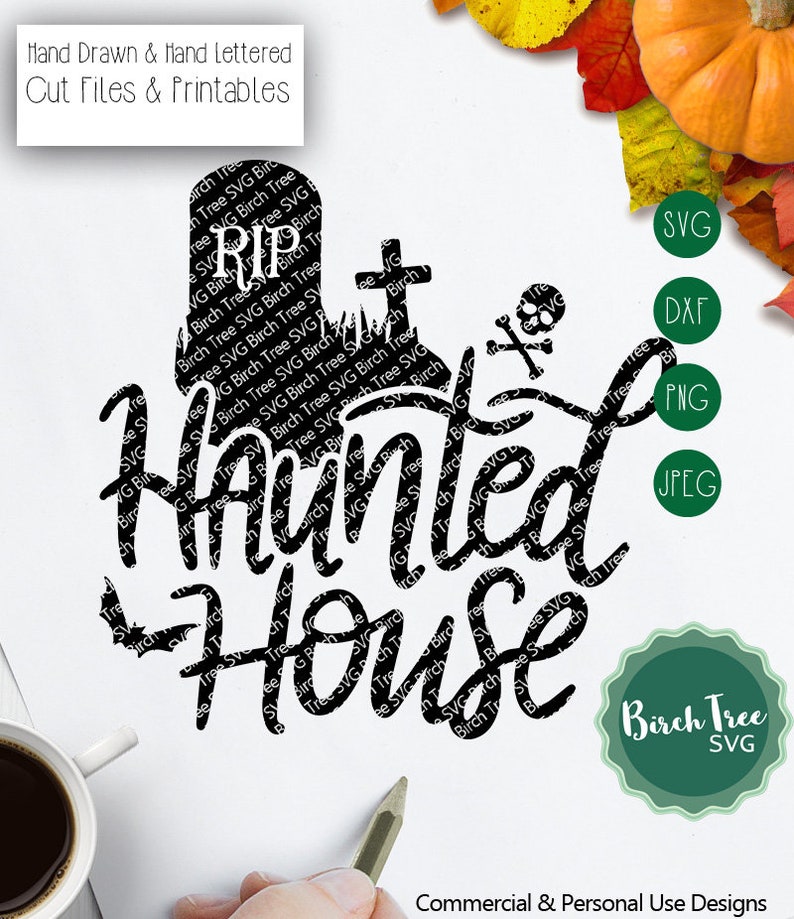 RIP Haunted House Svg Halloween Porch Sign Svg Graveyard - Etsy