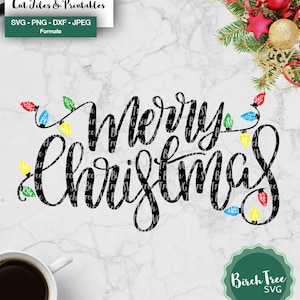 Merry Christmas Lights SVG, Merry Christmas SVG, Christmas Tree Lights Svg, Christmas Clipart, Christmas Lights Svg, Christmas Shirt Svg