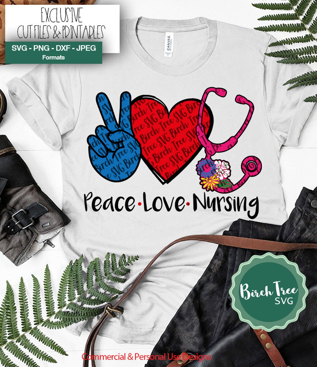 Peace Love Nursing SVG, Nurse Svg, Nurse Practioner Svg, Nurse Cut File ...