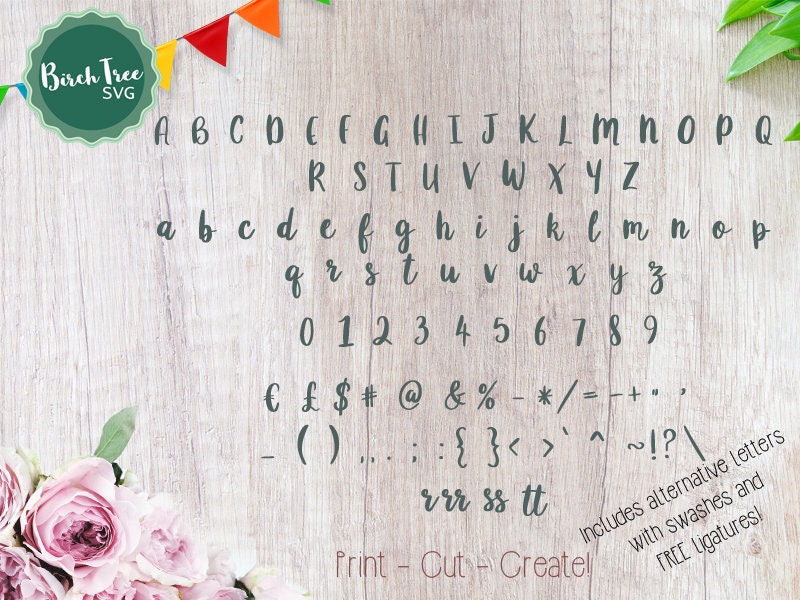 It Lettering Format Svg Alphabet SVG Font Cutfile Modern Calligraphy SVG Handwritten | Etsy
