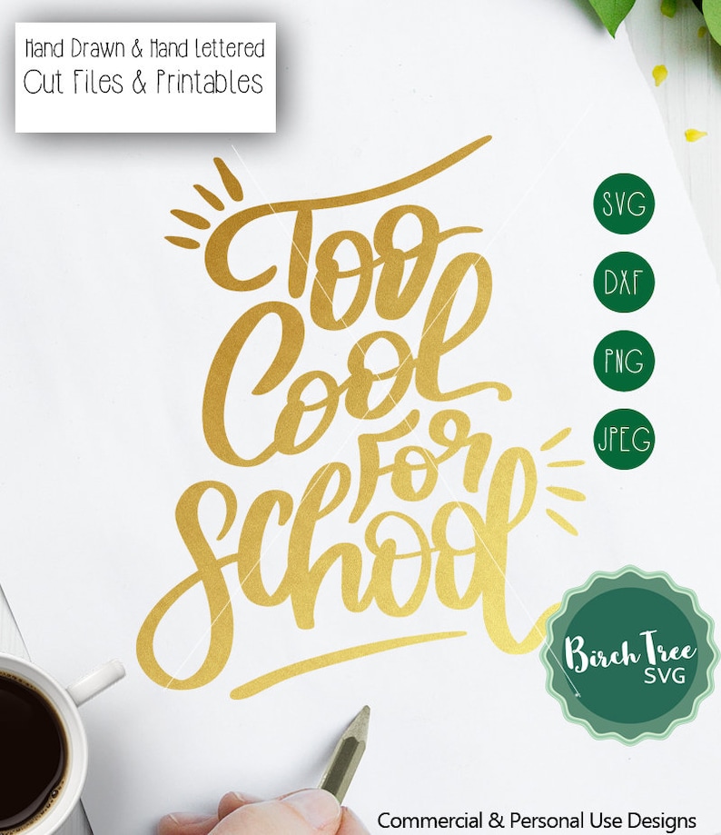Download Too Cool for School SVG Teacher SVG Teacher Appreciation | Etsy