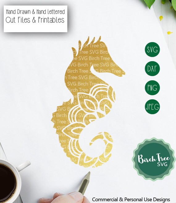 Download Seahorse Mandala Svg Cut File Seahorse Svg Seahorse Clipart Etsy