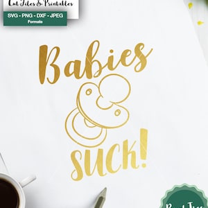 Funny Baby SVG, Baby Bib Svg, Baby grow Svg, Newborn Baby Saying, Funny Baby Quote Cut File, Cricut, Silhouette, Svg, Dxf, Png, Jpeg