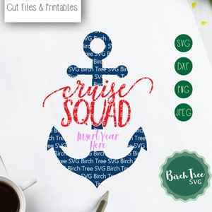 Cruise Squad Svg, Cruising Svg, Family Cruise Svg, Cruise T-Shirt Design, Cruise Svg, Cruise Svg Cut file for Cricut Silhouette png dxf jpeg