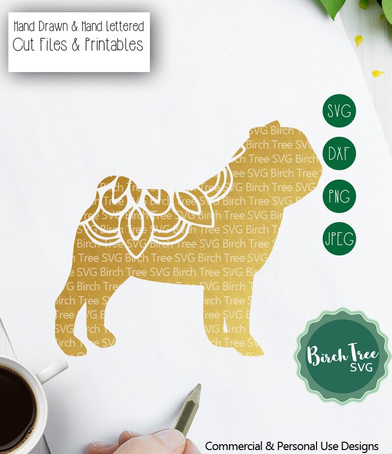 Download Pug Mandala Svg Pug Svg Cut File Mandala SVG Dog Svg Pug ...