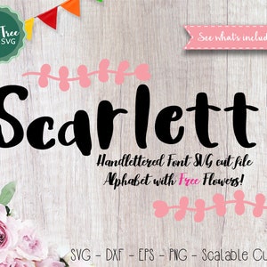 Handlettered Alphabet Schrift Art SVG Cutfile, moderne Kalligraphie SVG, handschriftliche Skript Cricut Schriftarten, Svg Schriftarten, digitale Dateien Svg Dxf EPS Png