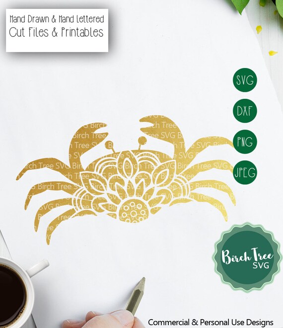 Download Commercial Use SVG Crab Mandala Crab Clip Art Crab SVG ...