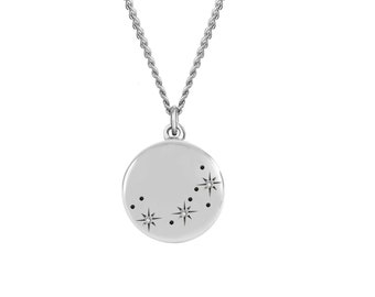 Constellation Necklace - Diamonds & Silver, star sign necklace, zodiac necklace, personalised necklace, silver diamond necklace