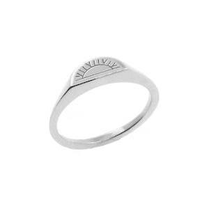 Sun Signet Ring - Silver, silver sun ring, sun ring, celestial ring, silver signet ring, silver pinky ring