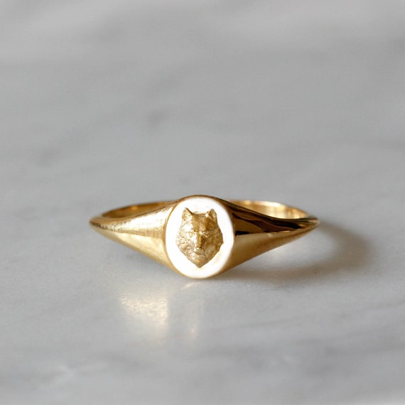 wolf signet ring