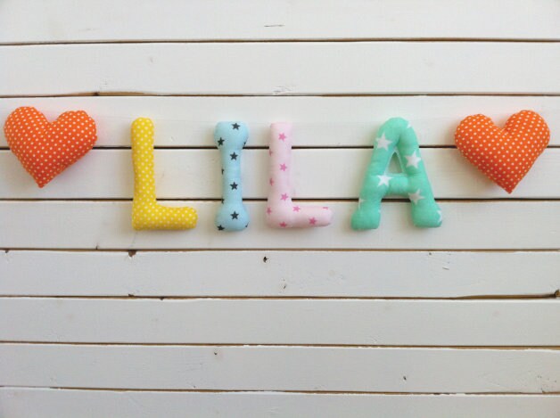 Guirlande Prénom, Guirlande, Lettre, Prénom Personnalisable, Anniversaire, Bapteme, Decoration Chamb