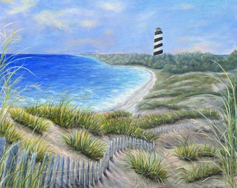 Hatteras From the Dunes original painting