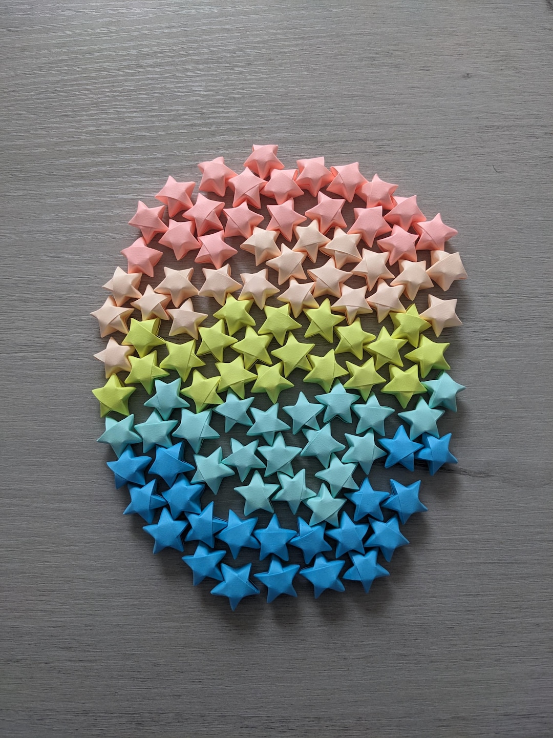 100 Origami Lucky Stars - Playful Colors - Etsy