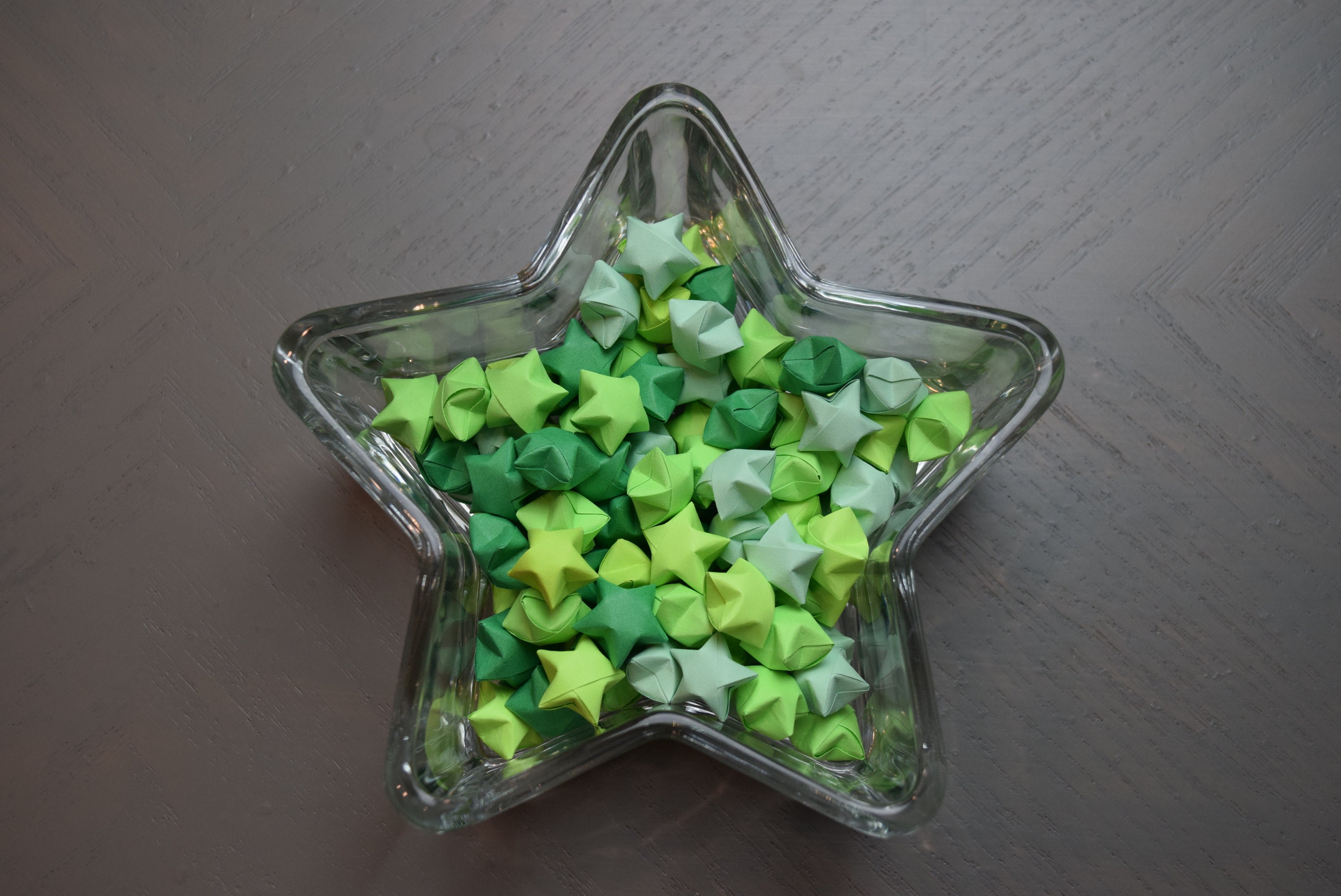 100 Origami Lucky Stars - Green - Etsy