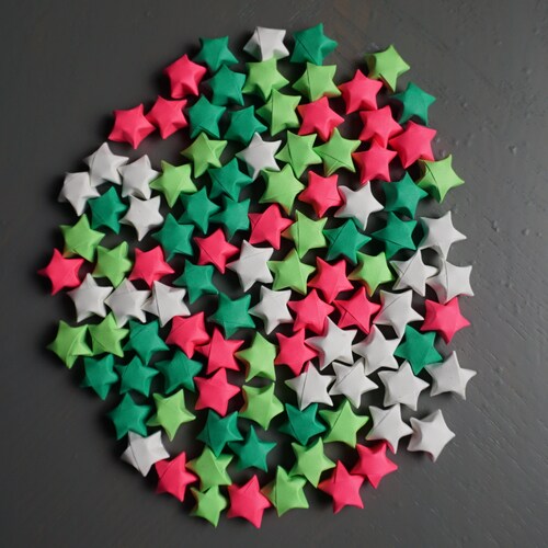 100 Pack Blue Origami Stars Bulk Origami Stars Japanese Etsy