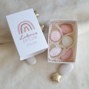 Scatolina in cartoncino Degustazione confetti arcobaleno