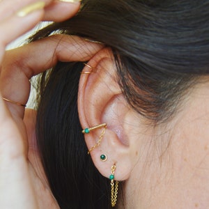 ear cuff helix fake piercing cartilage earring in 14k gold filled