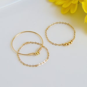 Lot De 16 Bagues Réglables Pour Femme - Doré - Empilables & Ouvertes - Style Minimaliste & Tendance